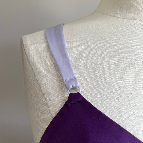 Victoria's Secret  Deep Romantic Purple Sleep Mini Chemise Mini Dress Sz M - Picture 5 of 9